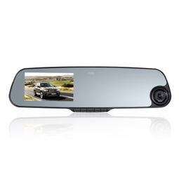 捷渡D650 4.3寸屏后视镜行车记录仪 高清夜视与便捷GPS的智能行车伴侣